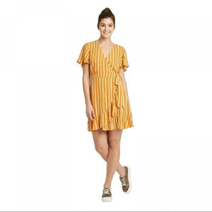 Summer yellow stripped dress